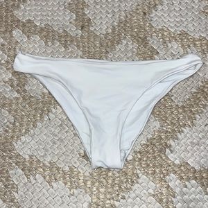 White bikini bottom size small